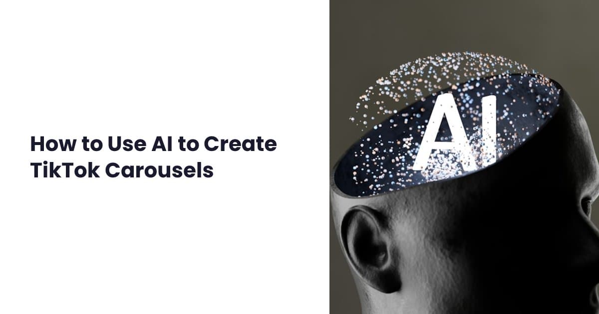 AI-powered TikTok carousel creation workflow