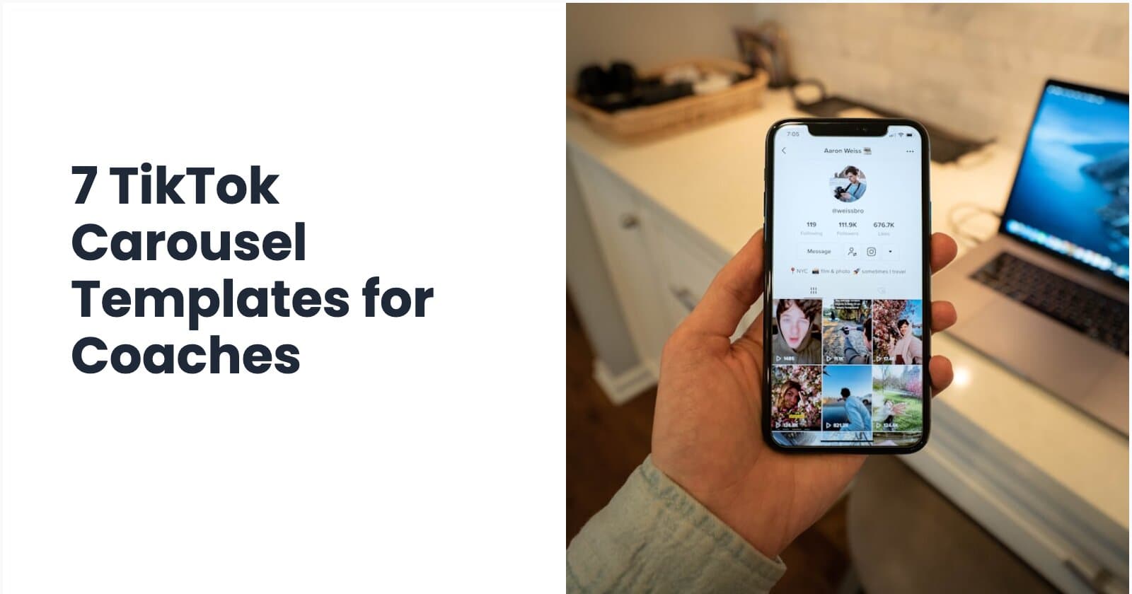 TikTok carousel templates for coaches and consultants