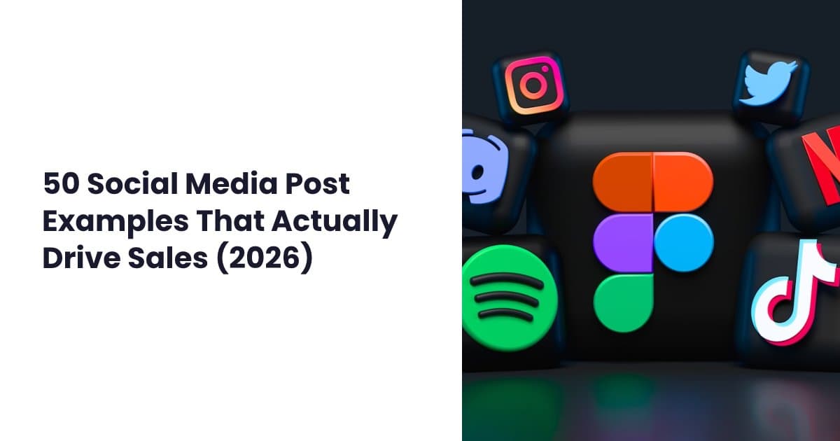 Collection of high-converting social media post examples