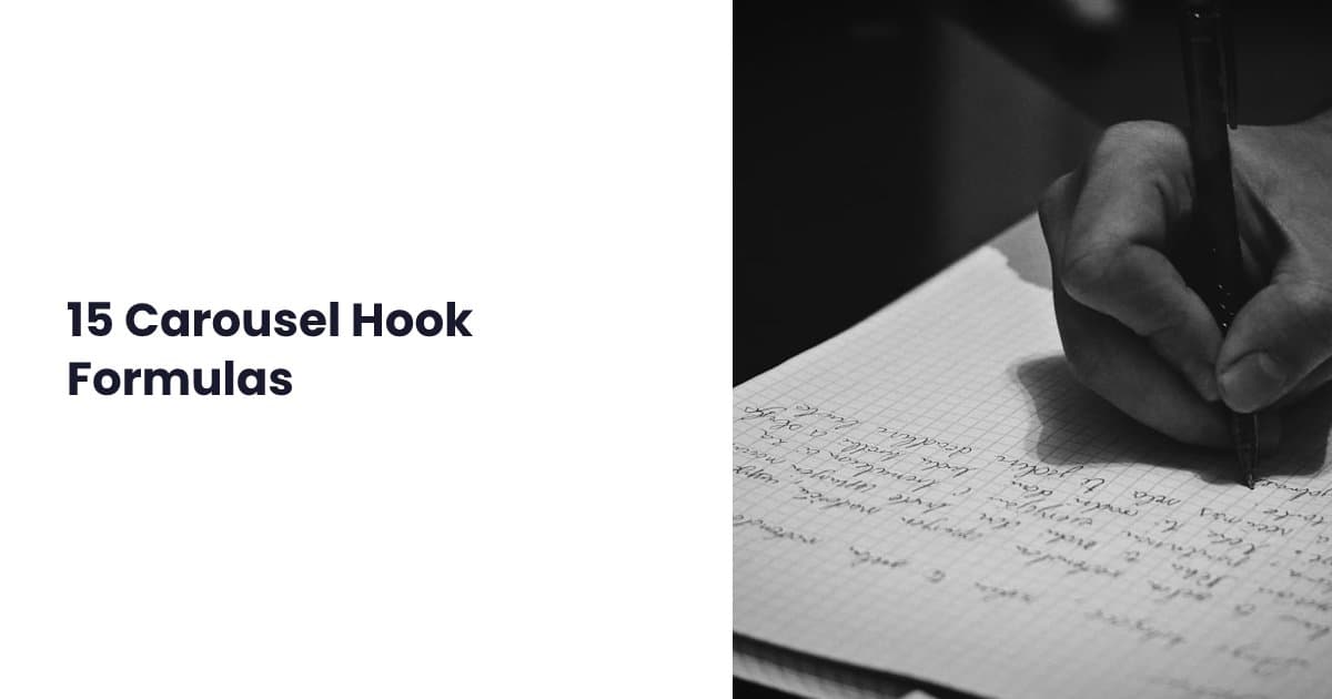 TikTok carousel hook formulas that drive engagement