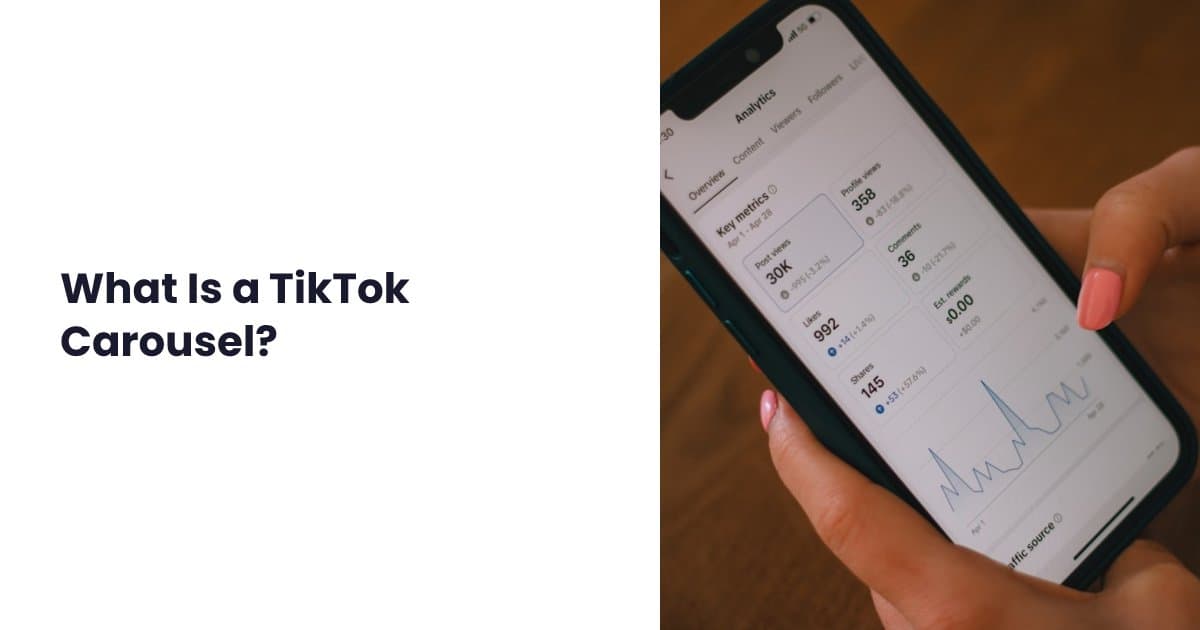 Explanation of what a TikTok carousel post is and how it works